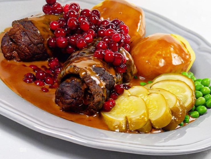 Fyllda oxrullader - Klassisk söndagsmiddag
